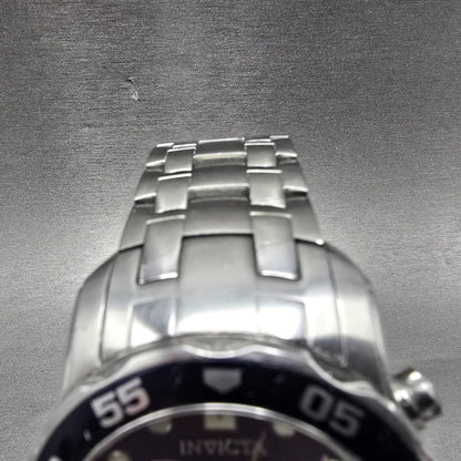 Invicta Pro Diver Chronograph Watch Men 49mm Purple Dial Silver Tone 0070 PARTS6