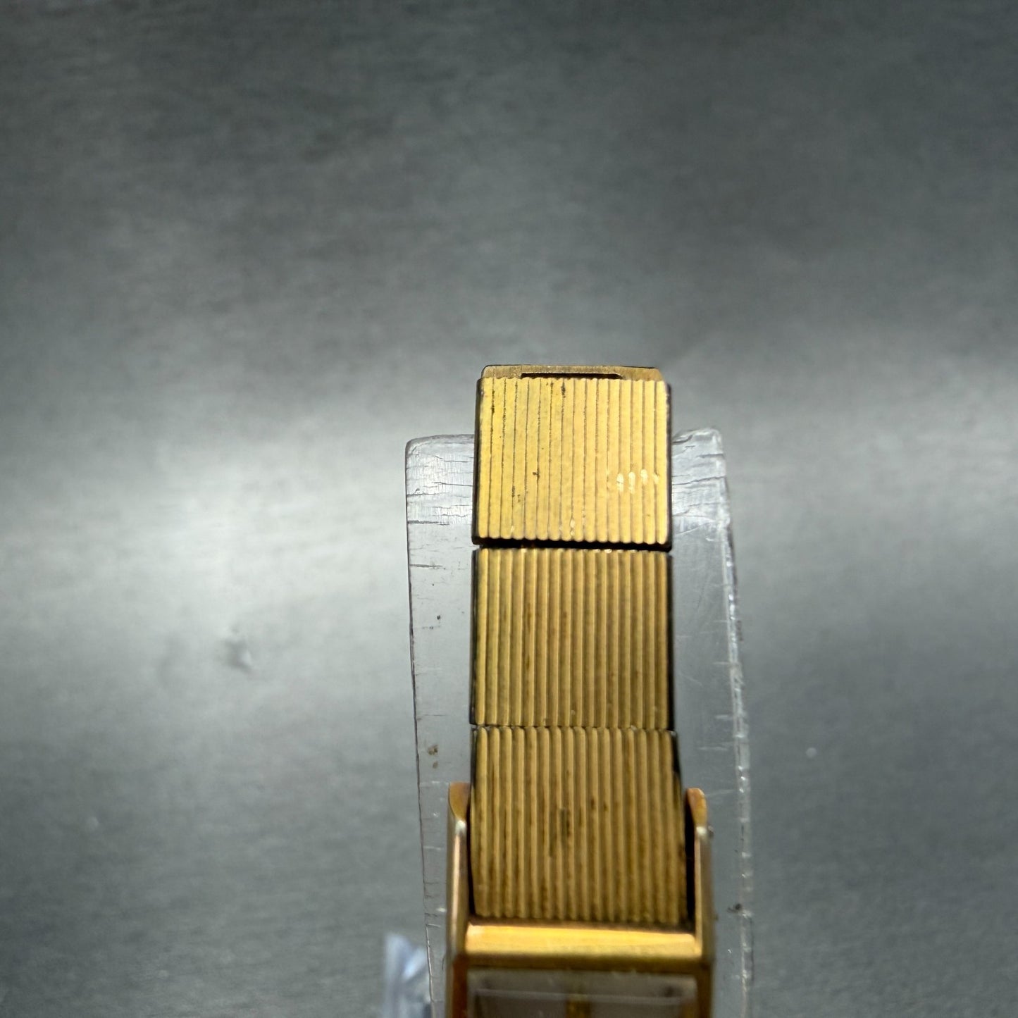 Seiko Fine Seiko Tank Watch Women 11mm Silver Dial Gold Tone Manual 4036H Runs4