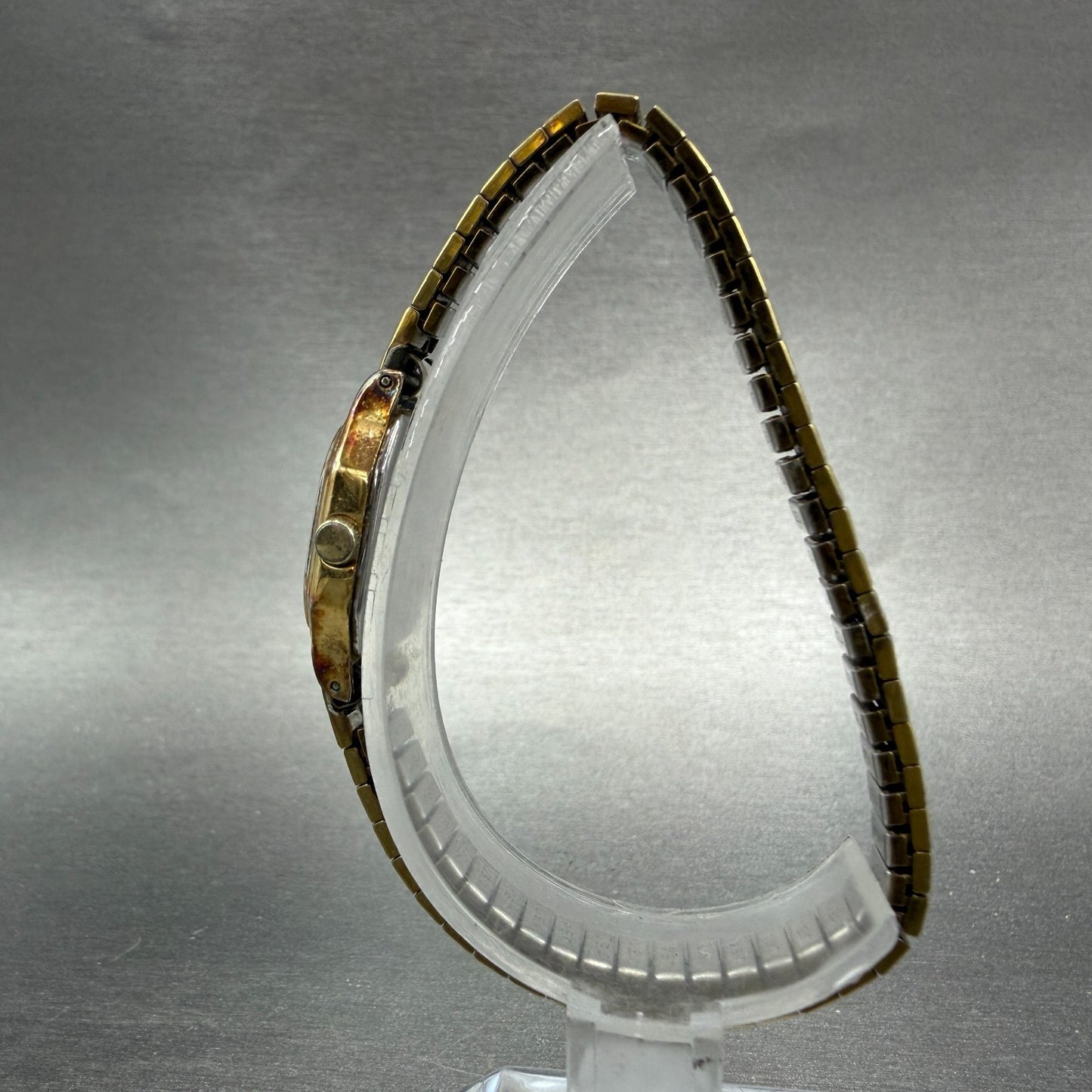 Seiko Watch Women 16mm Champagne Dial Gold Tone Octagon 2c20-5769 New Battery6