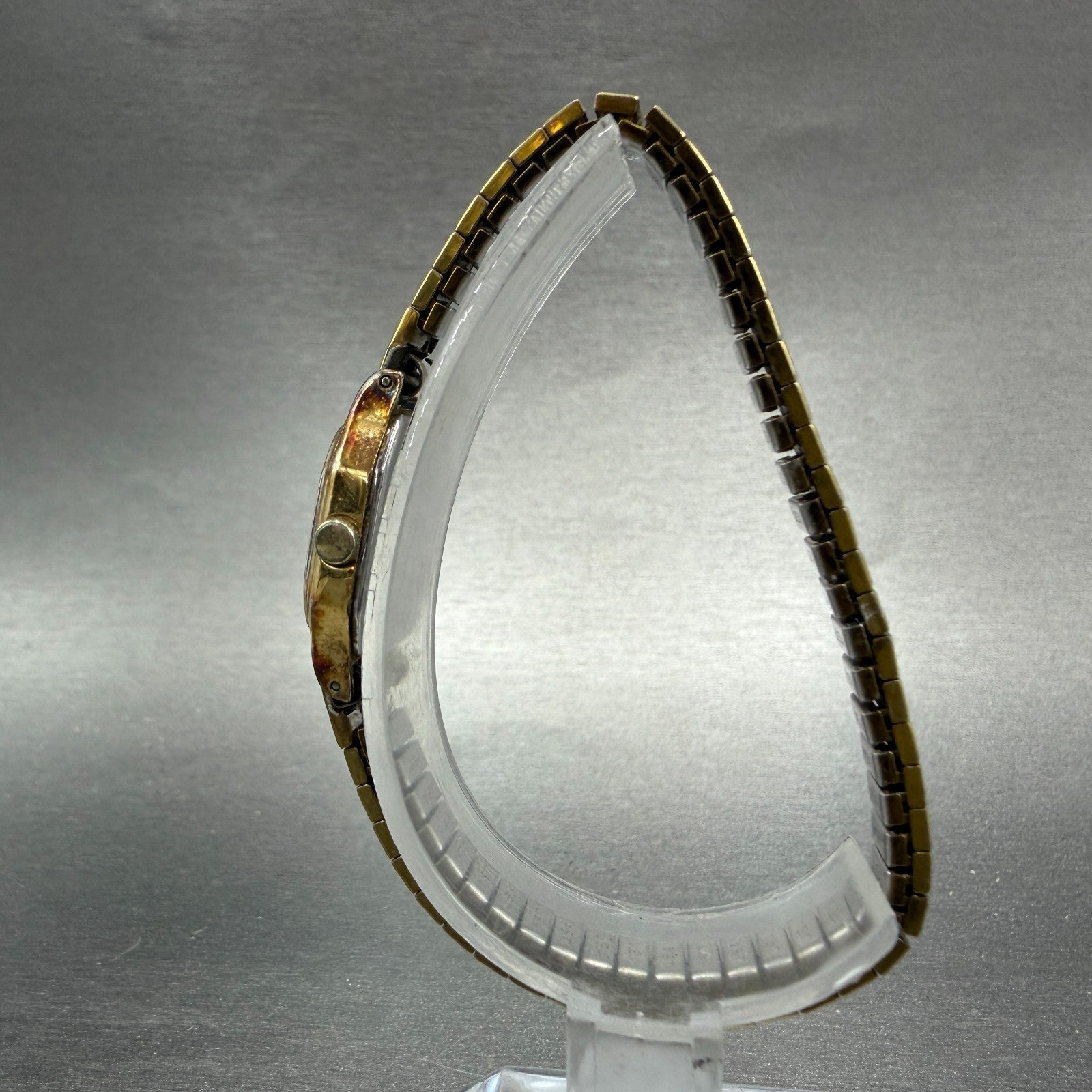Seiko Watch Women 16mm Champagne Dial Gold Tone Octagon 2c20-5769 New Battery6
