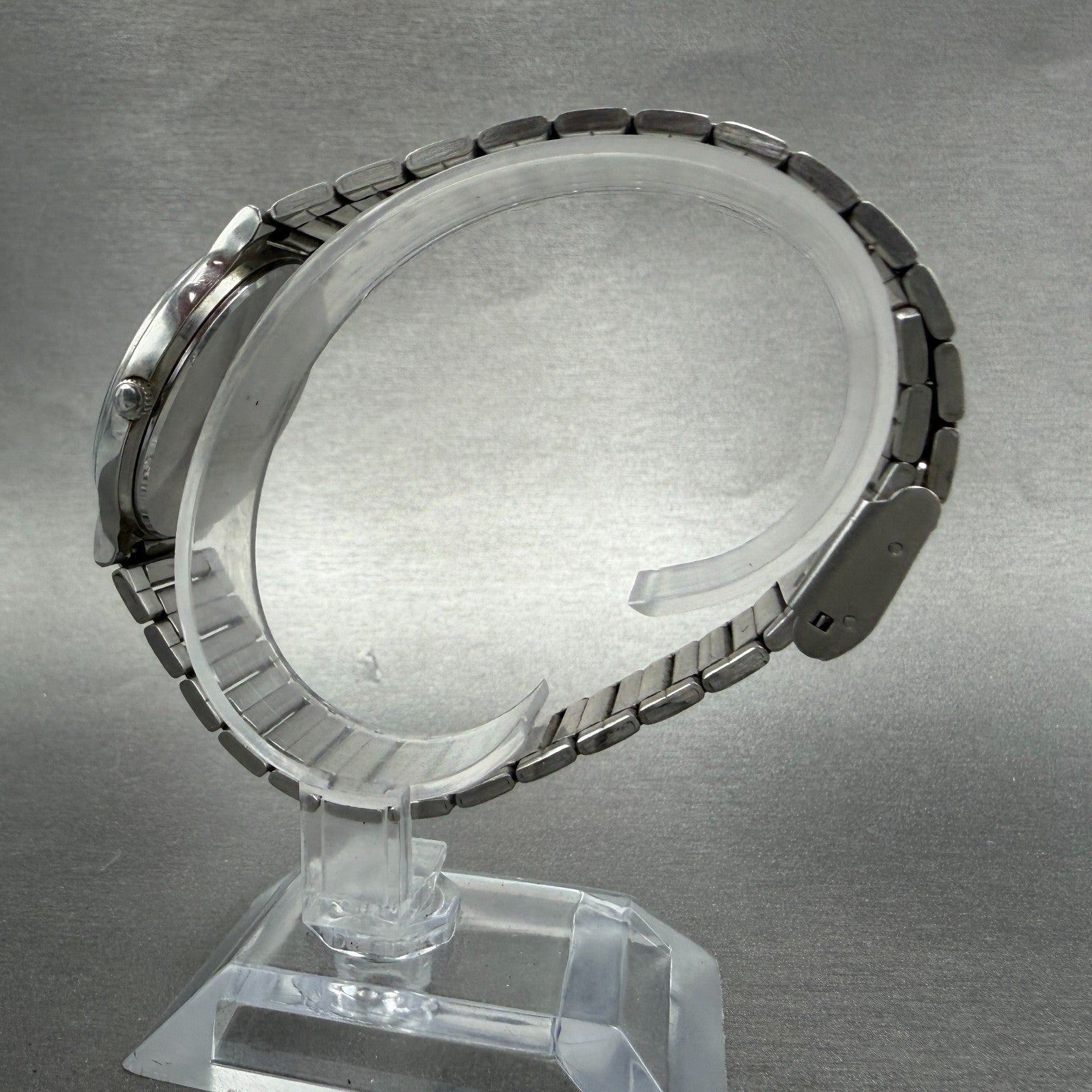 Seiko Spirit Watch Men 34mm Silver Dial Silver Tone Round 7n01-6a70 New Battery36