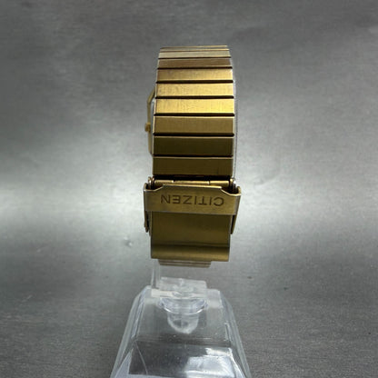 Citizen CQ Tank Watch Men 26mm Black Dial Gold Tone Octagon 4031-S11294 PARTS8