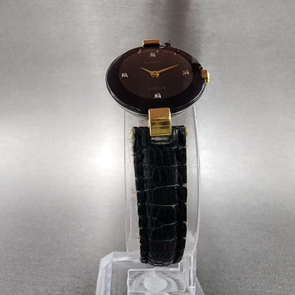 Rado Jubile Watch Women 21mm Black Dial Silver Tone Round 204.3579.4 New Battery5