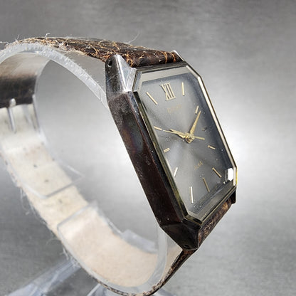 Seiko ALBA Estate Watch Men 25mm Gray Dial Gray Tone Rectangle V301-5090 New Bat