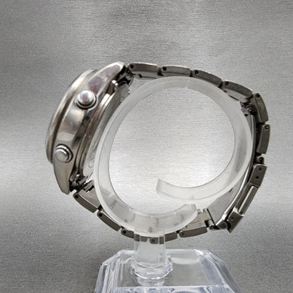 Casio Waveceptor WVQ500 Watch Men 42mm Black Dial Steel Analog Digital Chrono6