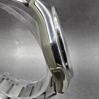 Casio Waveceptor Watch Men 41mm Black Dial Analog Digital Steel WVA-M480 Works h4