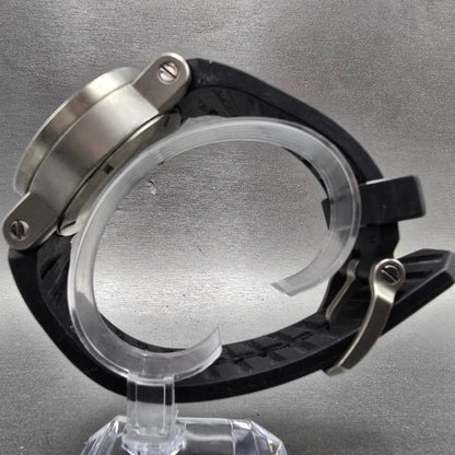 Oakley Gearbox watch Men 50mm Black Dial Titanium Round New Battery6