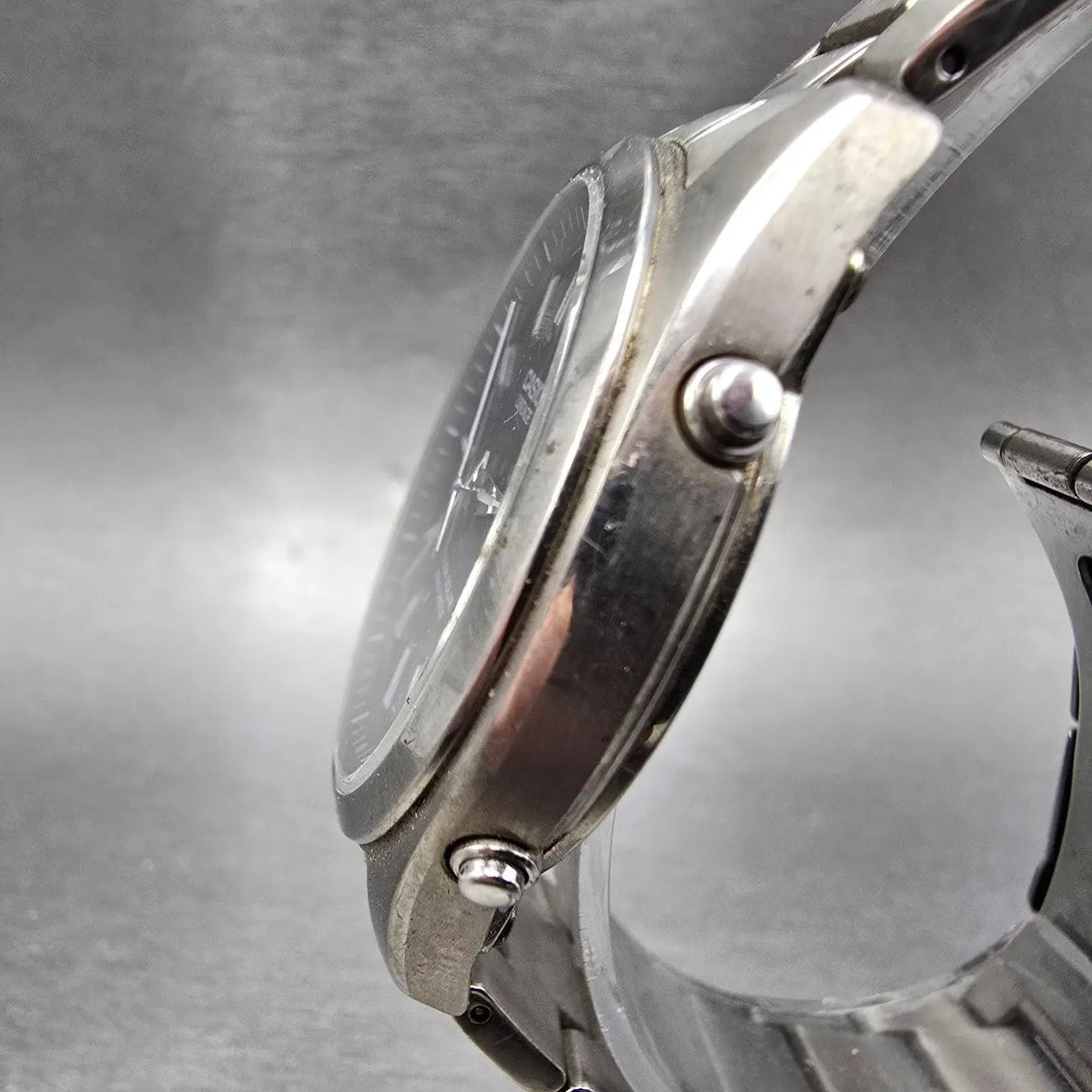 Casio Lineage LIW-130T Watch Men 38mm Black Dial Titanium Date Atomic Solar READ3