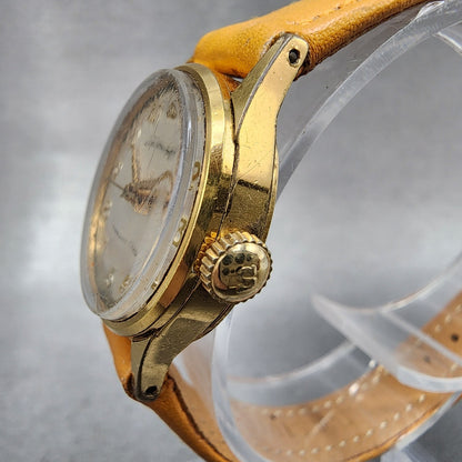 Seiko Angel Watch Women 23mm White Dial Gold Plated Manual Wind 10040030 Runs2