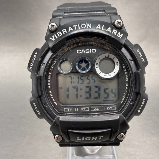 Casio W-735H Watch Men 45mm Digital Black Vibration Alarm Chrono New Battery PTY0