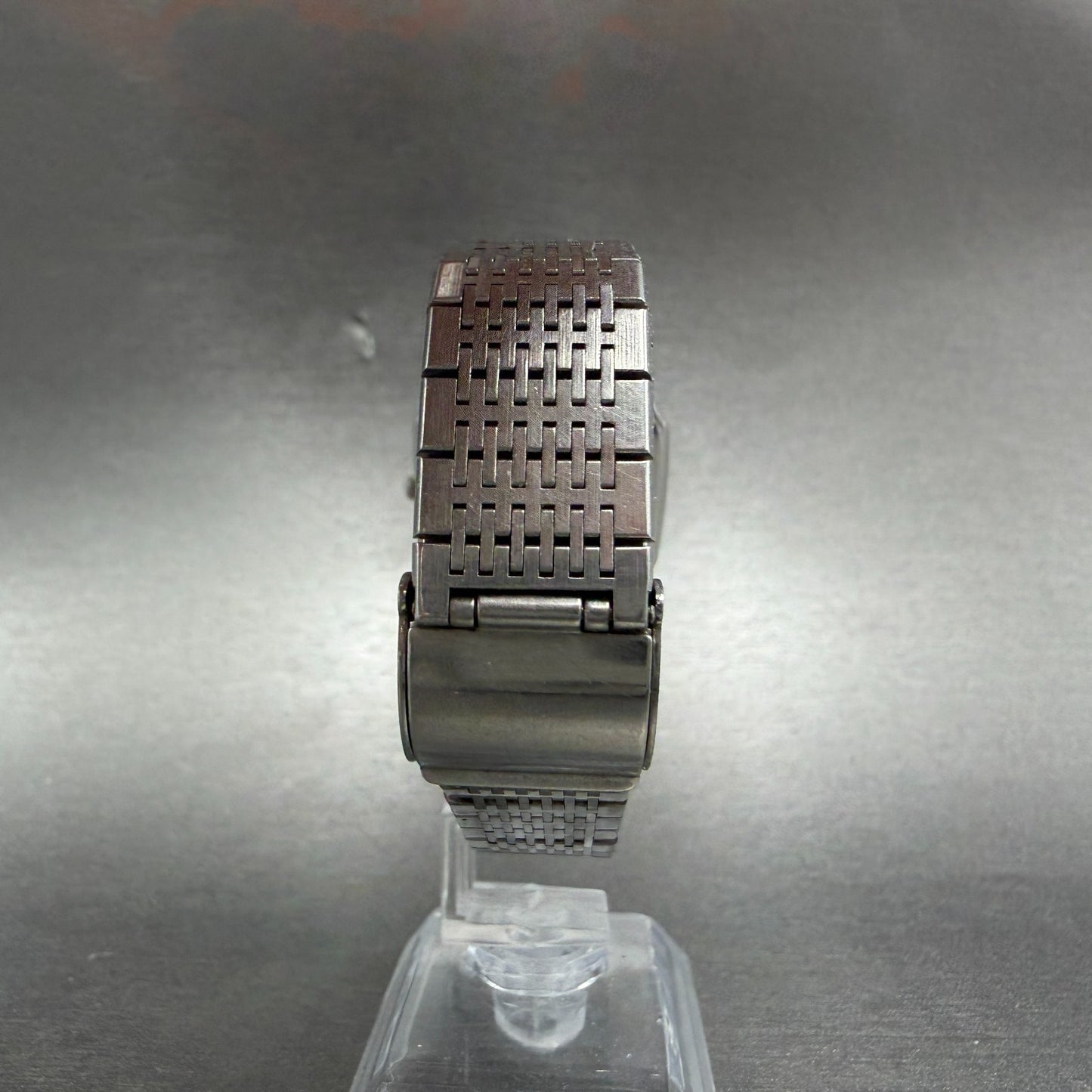 Seiko Tank Watch Men 31mm Blue Dial Silver Tone Octagon 6030-5080 New Battery7