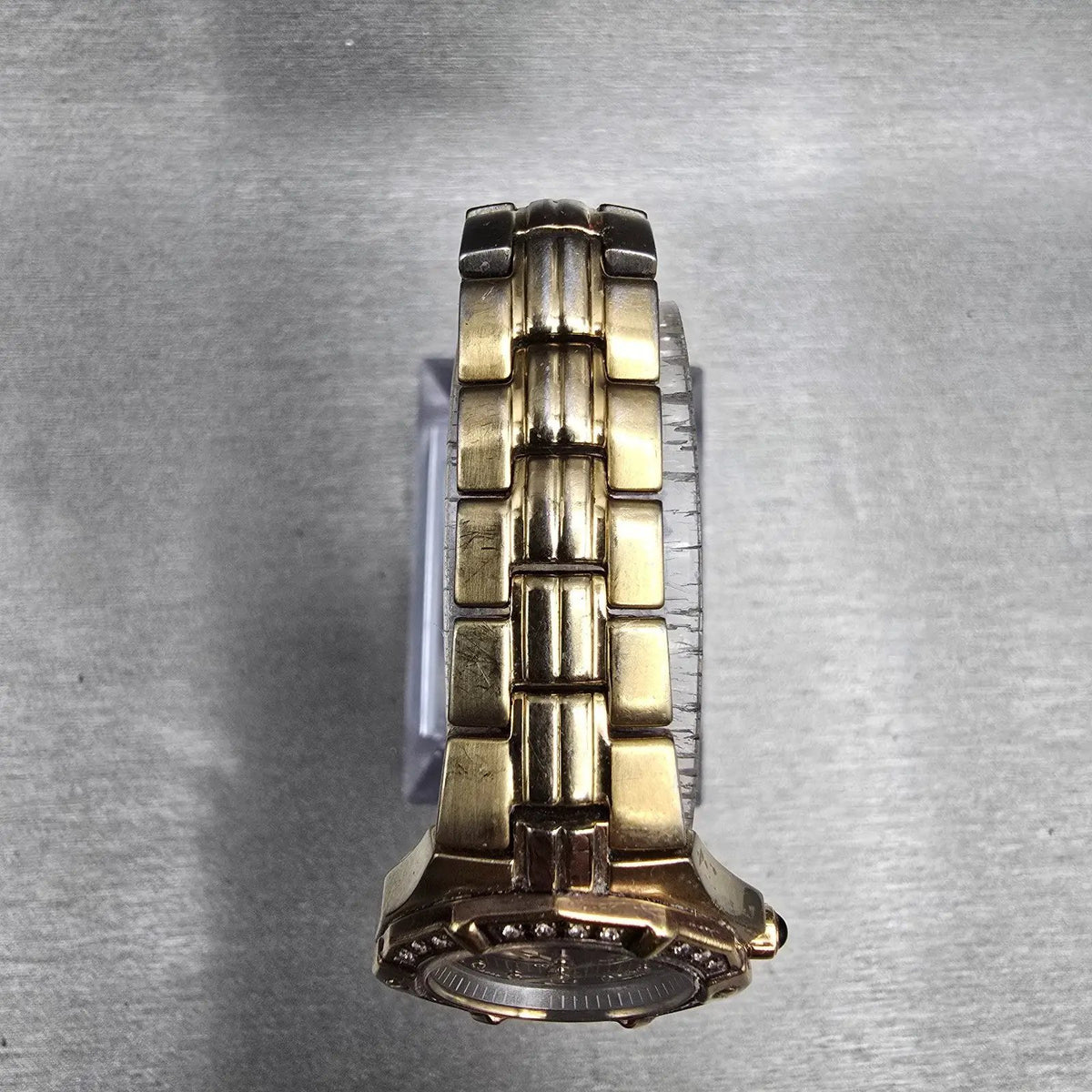 Seiko Coutura Watch Women 23mm Brown Dial Gold Tone Diamonds 1N01-0LE0 New Batt4