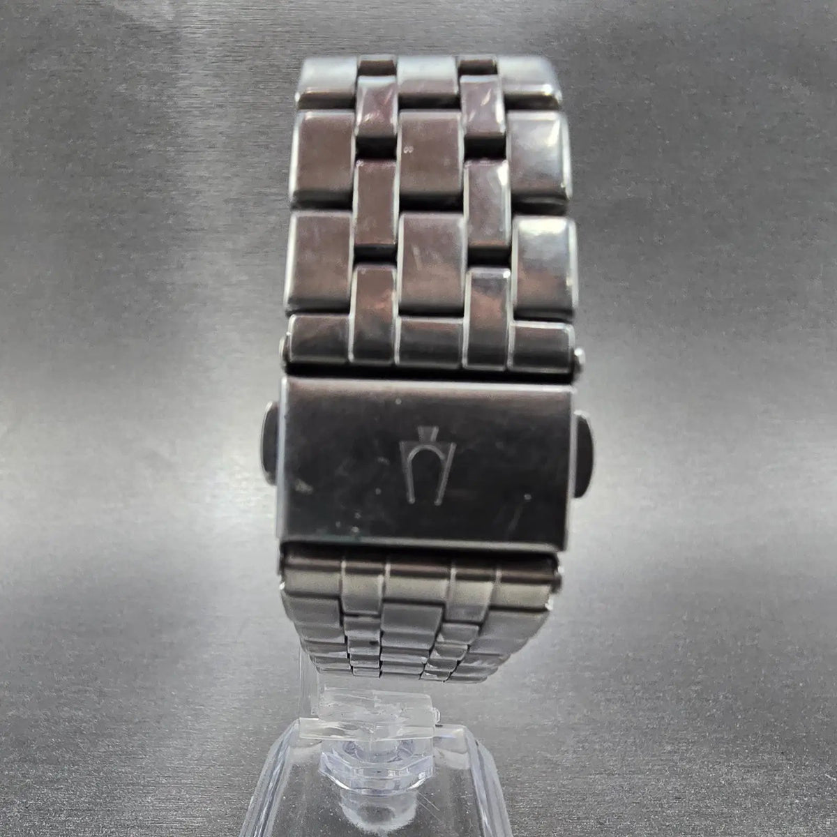 Bulova Freemason Tank Watch Men 30mm Black Dial Steel Rectangle PARTS8