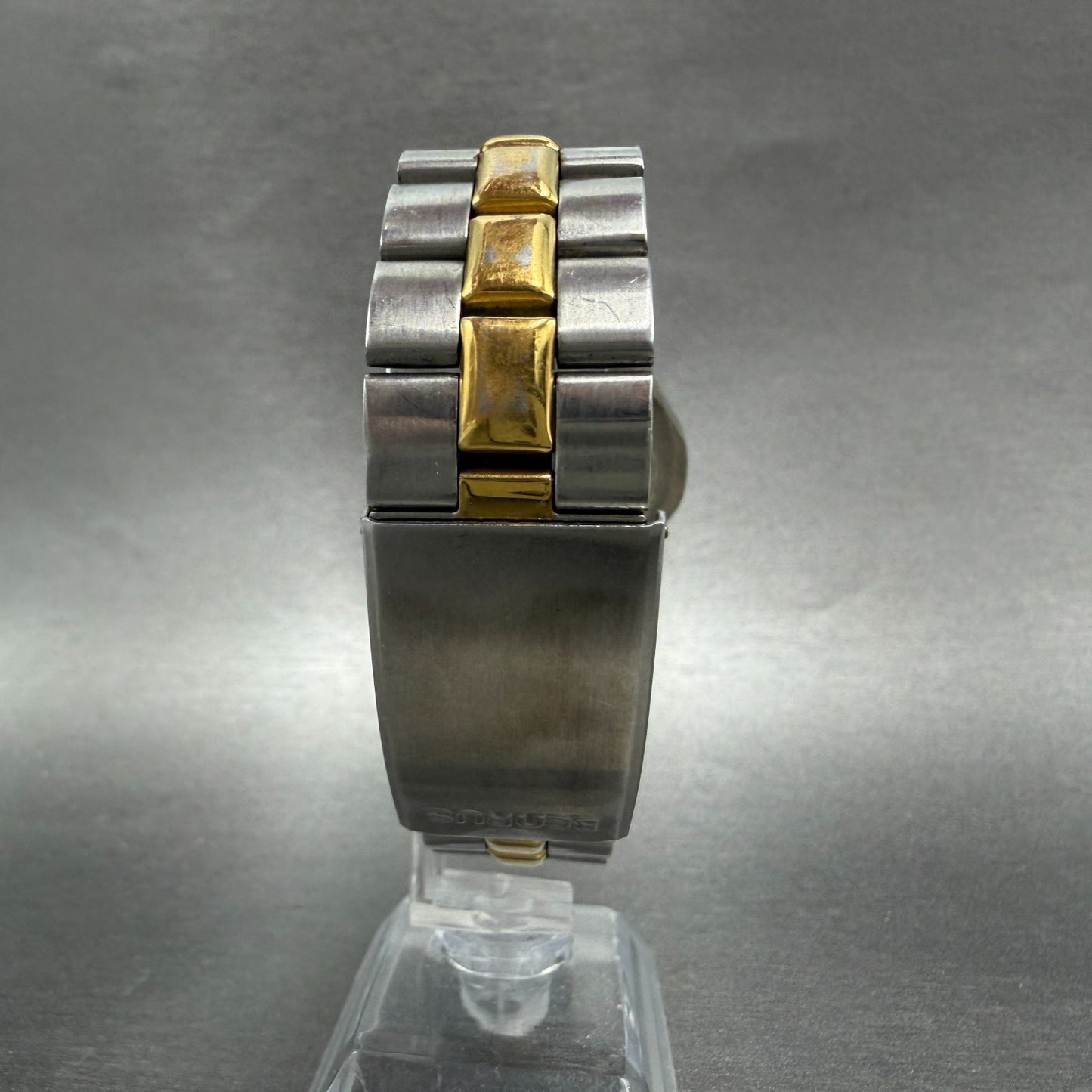 Benrus Dive Watch Men 37mm Silver Dial Two Tone Daydate Round New Battery7