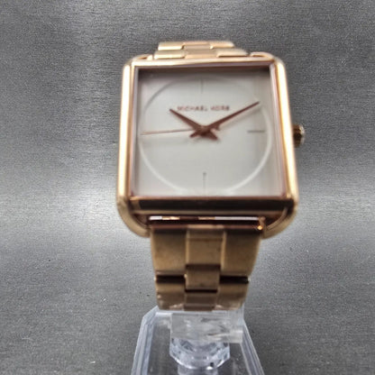 Michael Kors Lake Watch Women 32mm White Dial Rose Gold Tone MK-3645 New Battery5