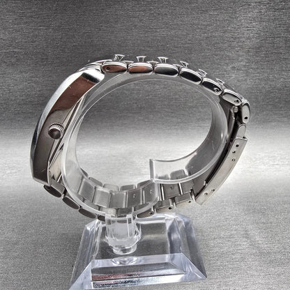 Fossil Arkitekt Tank Watch Men 29mm Silver Dial Silver Date PR-5266 New Battery6