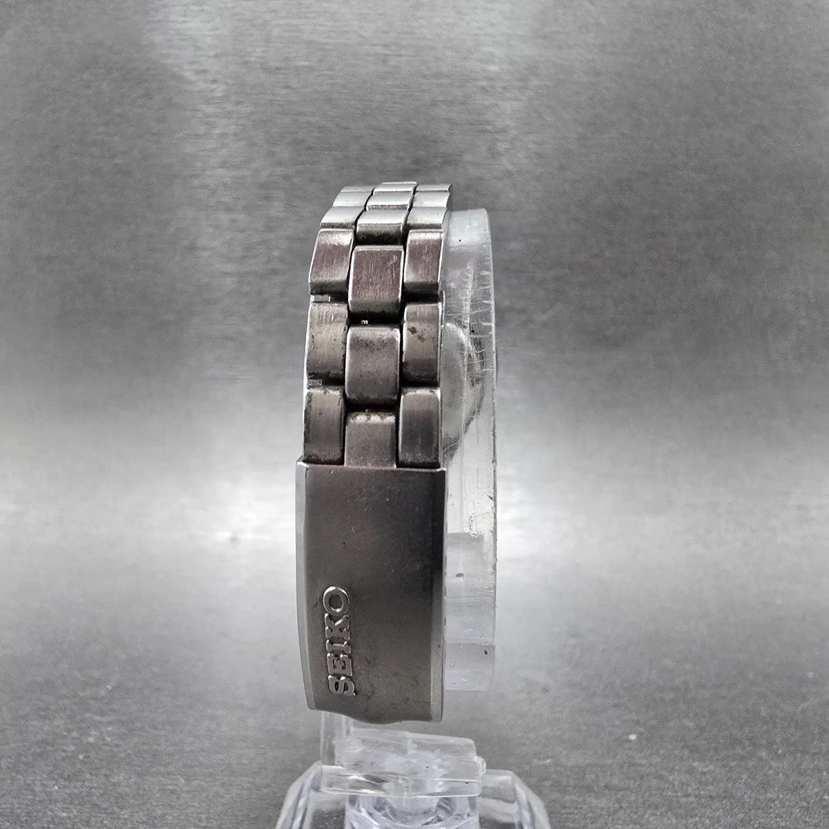 Seiko Automatic Watch Women 26mm Blue dial Silver Date Round 2205-0709 Runs7