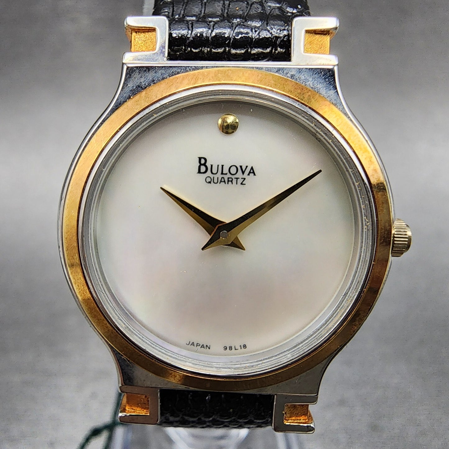 Bulova Watch Women 26mm MOP Dial Two Tone Round 98A15 NOS  New battery2