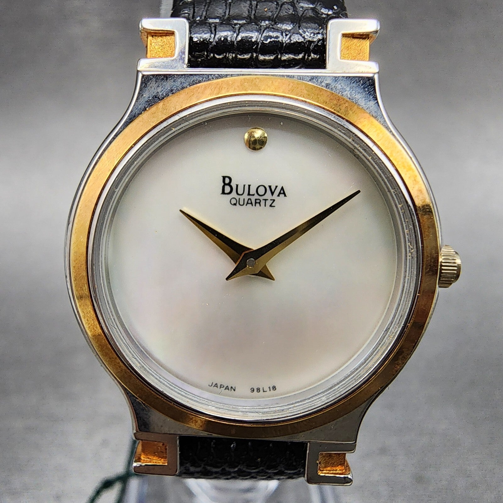 Bulova Watch Women 26mm MOP Dial Two Tone Round 98A15 NOS  New battery2