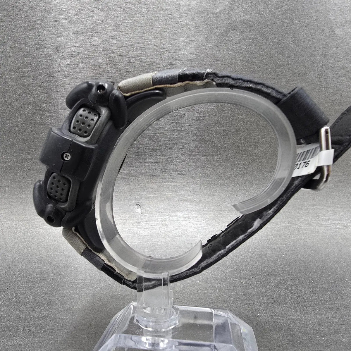 Casio G-Shock Riseman DW-9100 Watch Men 54mm Black Alarm Chronograph New batt JP6