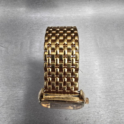 Seiko SQ Tank Watch Men 31mm Brown Dial Gold Tone Daydate 2633-5029 New Battery4