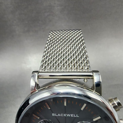 Blackwell Hudson yard Watch Men 44mm Gray Dial Steel Date Round New Battery