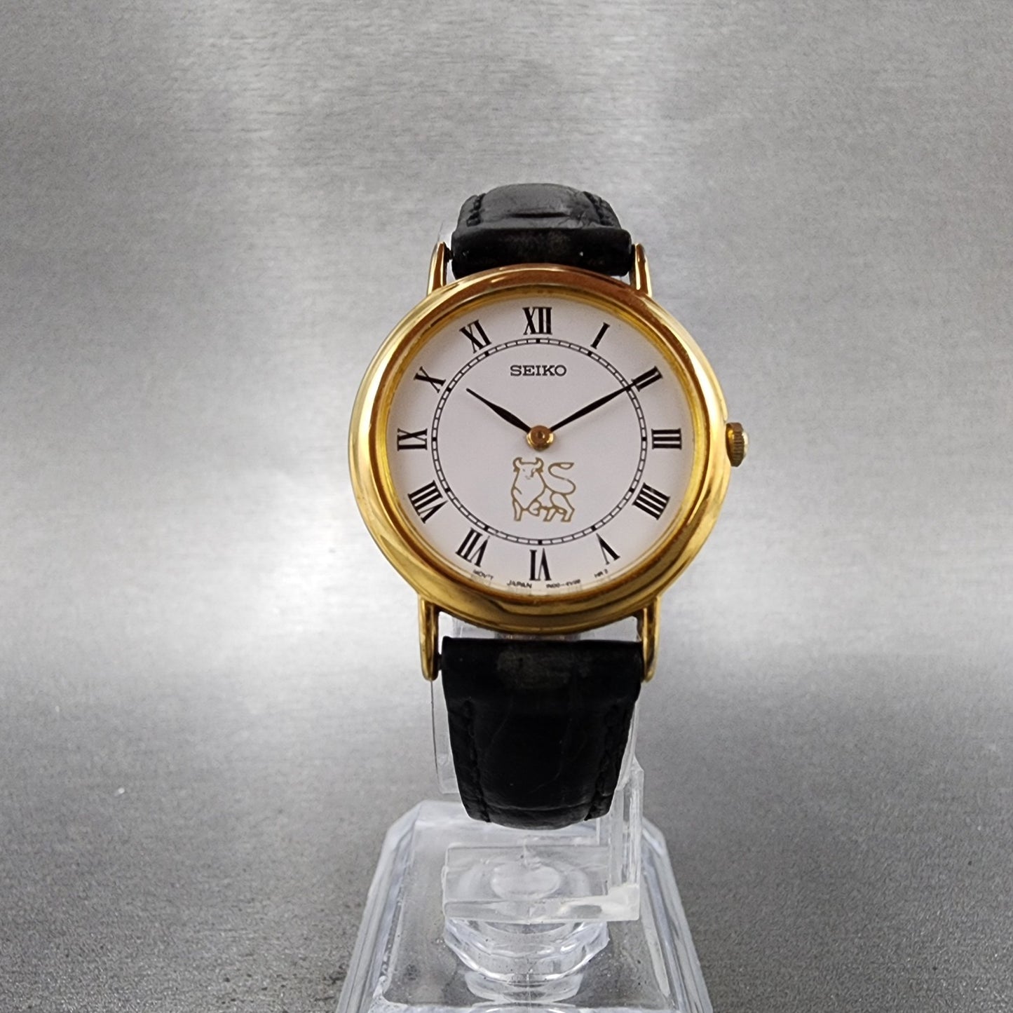 Seiko Watch Women 26mm White Dial Gold Tone Round 1n000d59 New Battery5