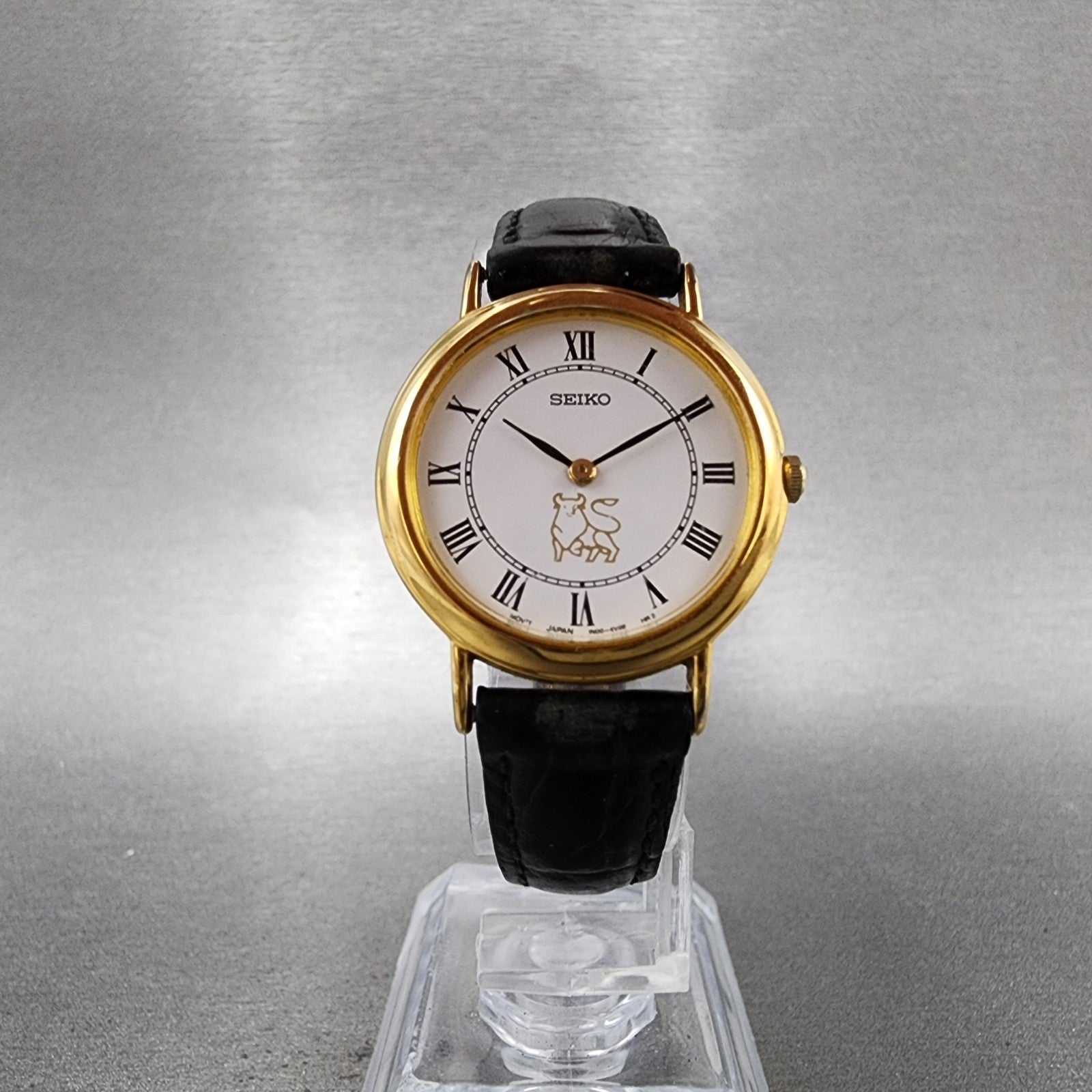 Seiko Watch Women 26mm White Dial Gold Tone Round 1n000d59 New Battery5