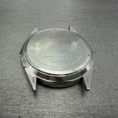 Seiko SQ Watch Men 34mm Black Dial Silver Tone Daydate Round 8123-800A PARTS8