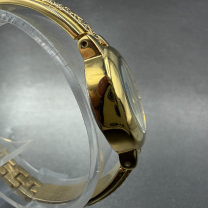 Elgin Watch Women 18mm MOP Dial Gold Tone Oval EG8074 Diamond New Battery3
