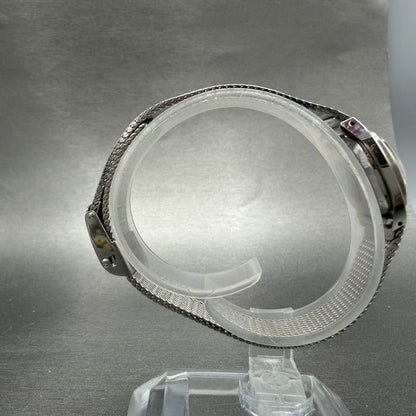 Waltham Watch Women 19mm Gray Dial Steel Manual Wind Mesh Band Round Manual VTG9