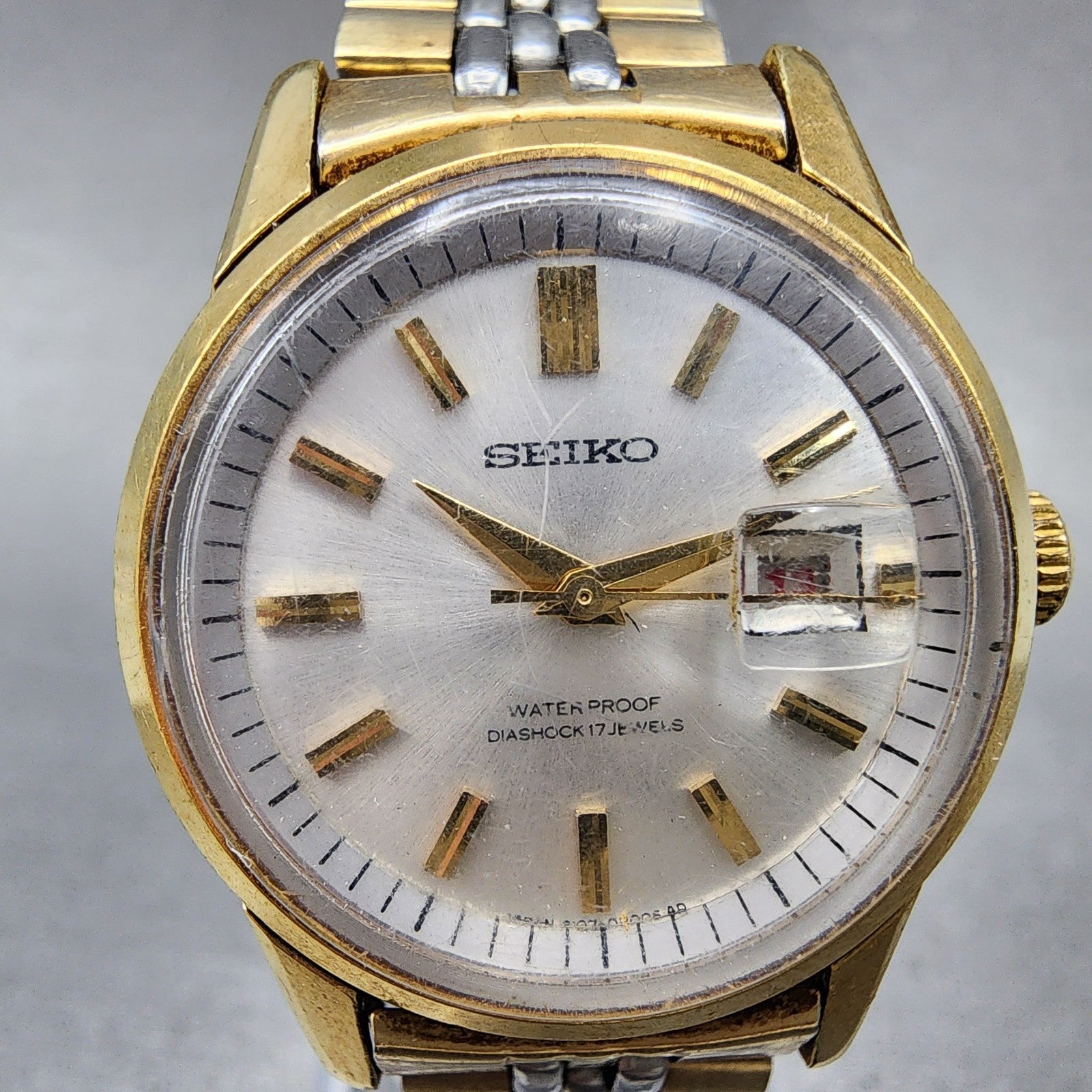 Seiko Watch Women 27mm Silver Dial Two Tone Manual 21070050 Runs1