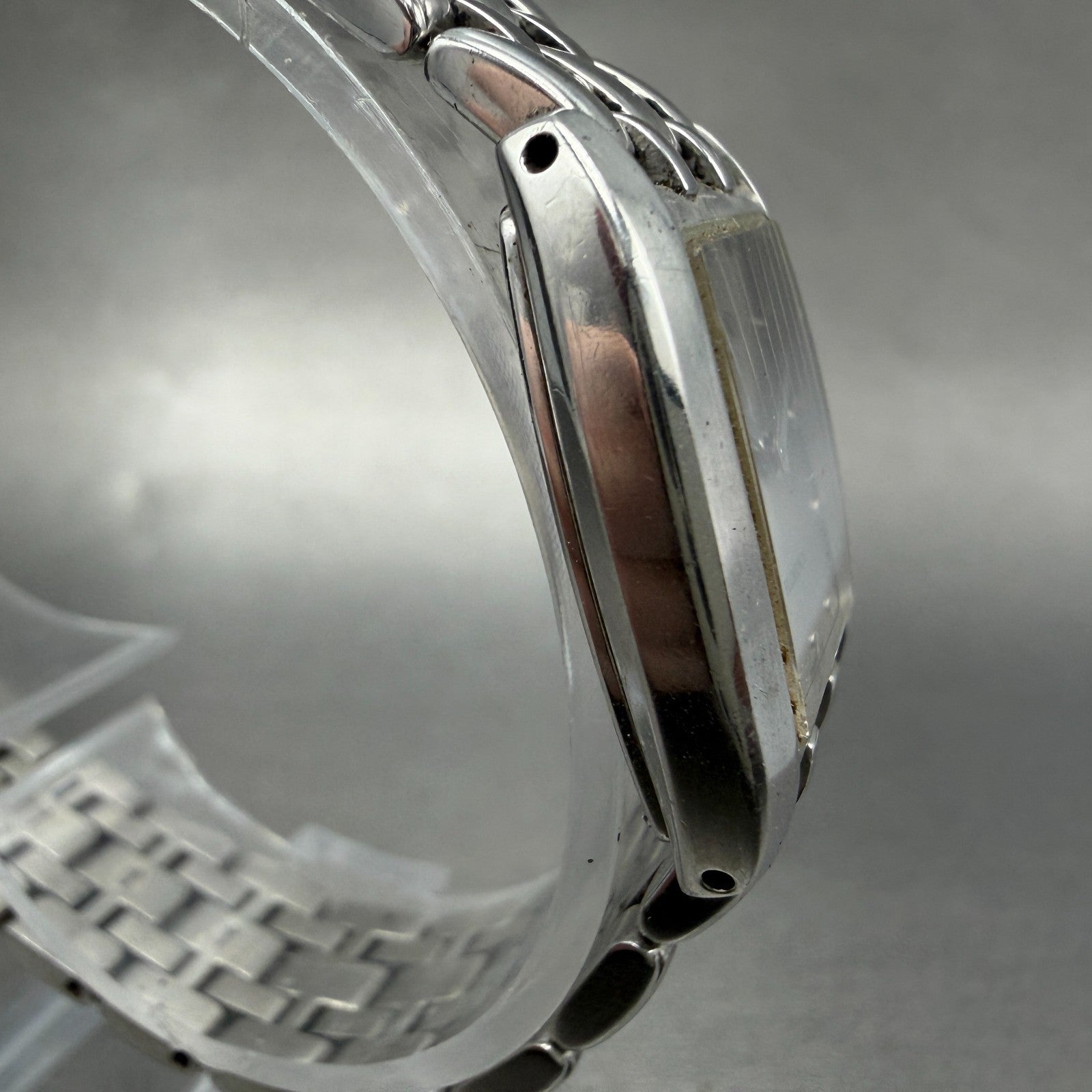 Rado Florence Watch 22mm Women Silver Dial Steel Rectangle 153.3727.4 New Batt3