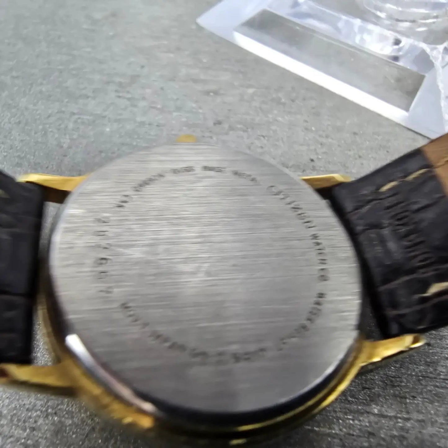 Citizen Watch Men 33mm Black Dial Gold Tone Date Round 5510-K06860 PARTS9