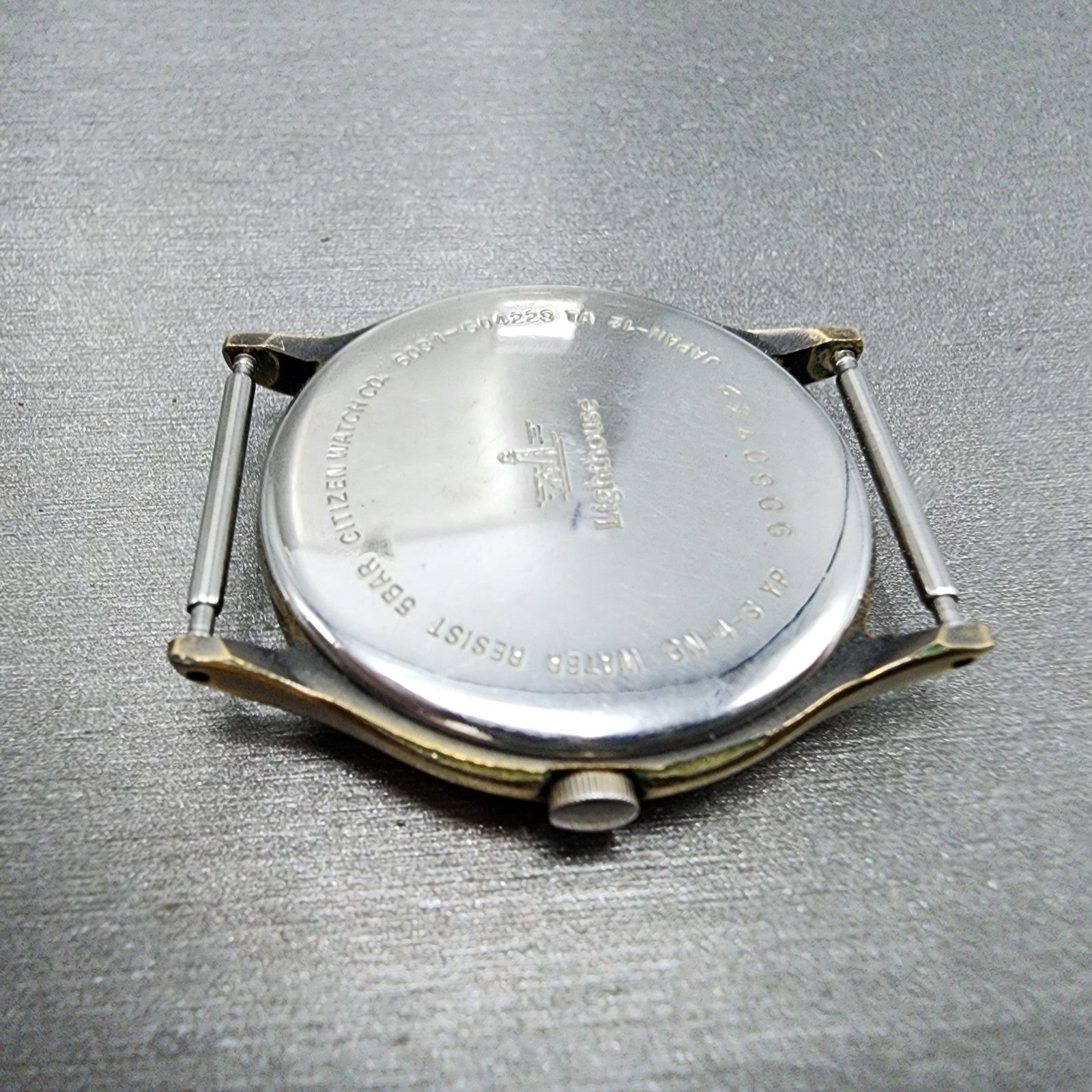 citizen Lighthouse Watch Men 31mm White Dial Gold Tone 6031G04223 PARTS10