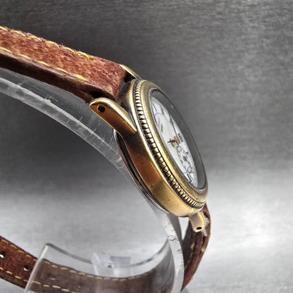 Seiko Avenue Watch Women 24mm White Dial Gold Tone Round 2K22-0090 New Battery3