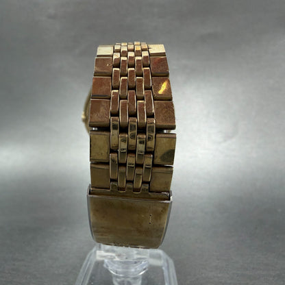 Seiko Lord Matic Watch Men 36mm Silver Dial Gold Tone Daydate 5606-7010 Runs7
