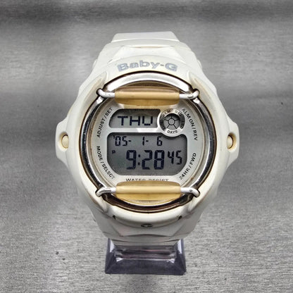 Casio Baby-G BG-169R Watch Women 43mm White Dial White Alarm Chrono New BatteryL0