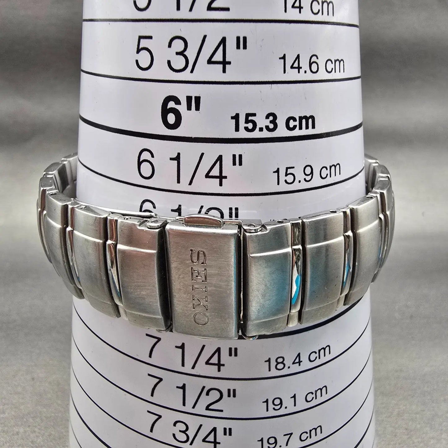 Seiko Watch Men 35mm Blue Dial Silver Tone Date Round V739-0B30 New Battery9