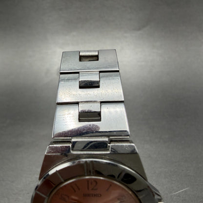 Seiko Watch Women 28mm Pink Dial Silver Tone Date 7N82-0620  Lukia New Battery4