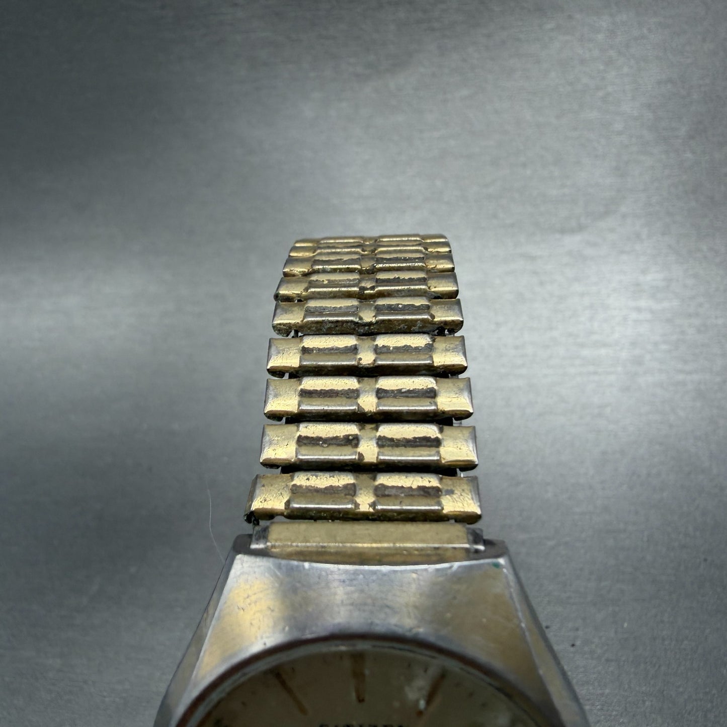 Citizen Seven Watch Men 36mm Champagne Dial Gold Tone Daydate READ!! 2100-9411104