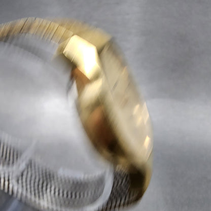 Wittnauer Watch Men 32mm Gold Dial Gold Tone Round Bracelet New Battery4