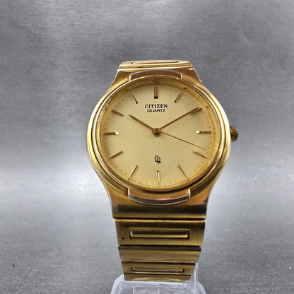 Citizen CQ Watch Men 32mm Champagne Dial Gold Tone Round 6030-S60163 PARTS6