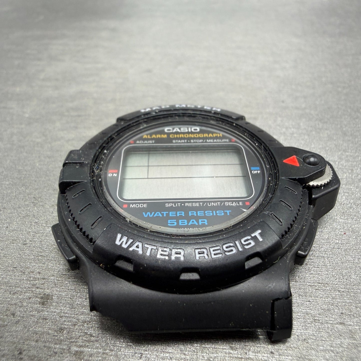 Casio MAP-100 Watch Men 42mm Digital Black Map Meter Alarm Chrono VTG PARTS3