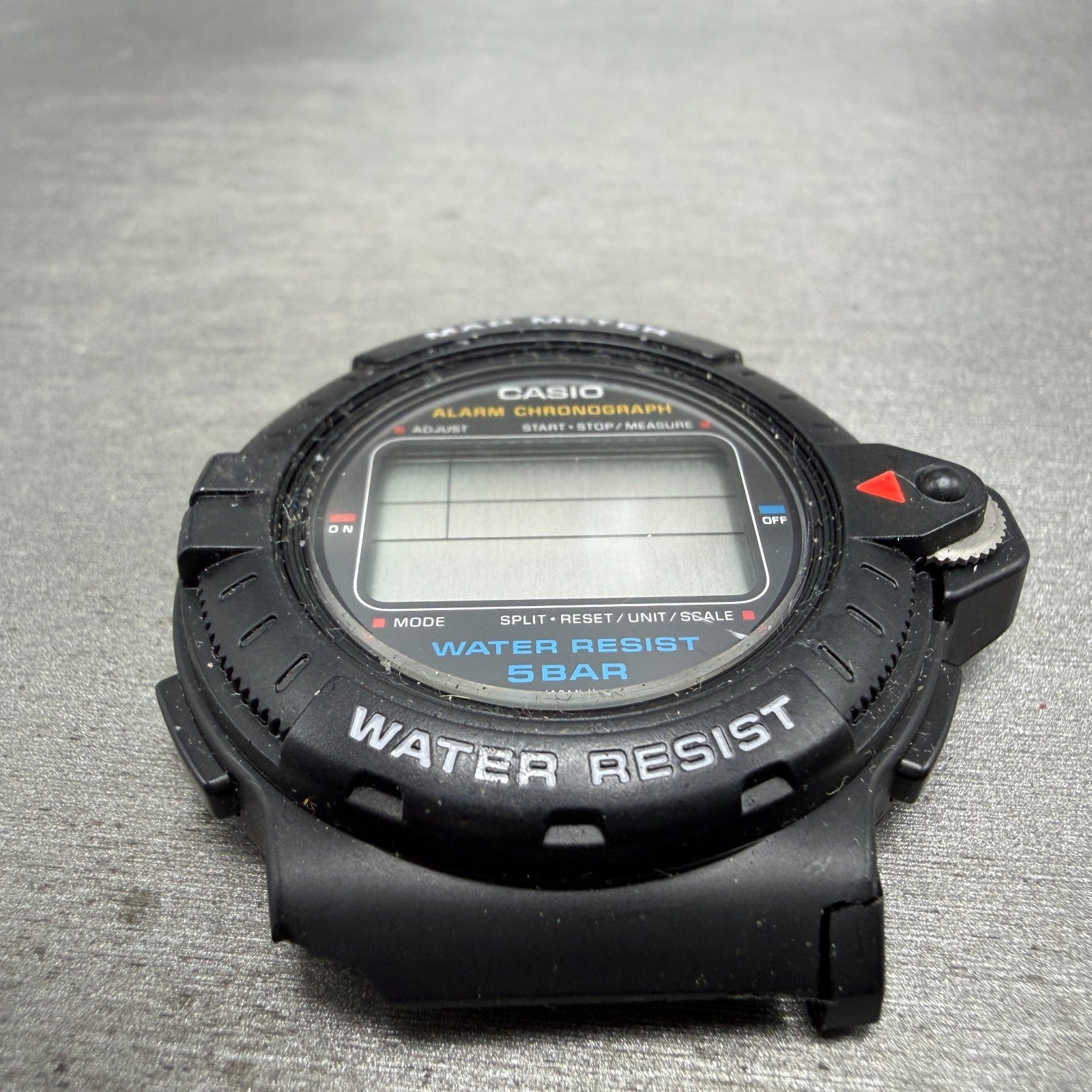 Casio MAP-100 Watch Men 42mm Digital Black Map Meter Alarm Chrono VTG PARTS3