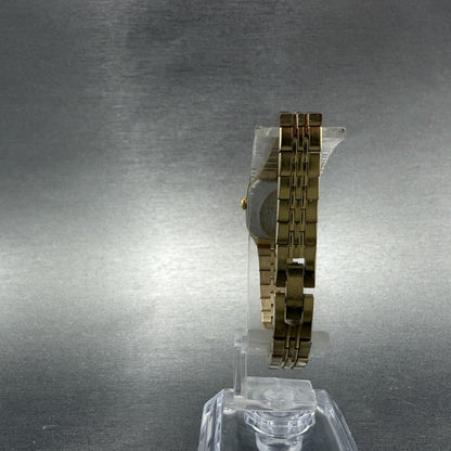 Seiko Watch Women 16mm Gold Dial Gold Tone Octagon 2C20-5209 New Battery8