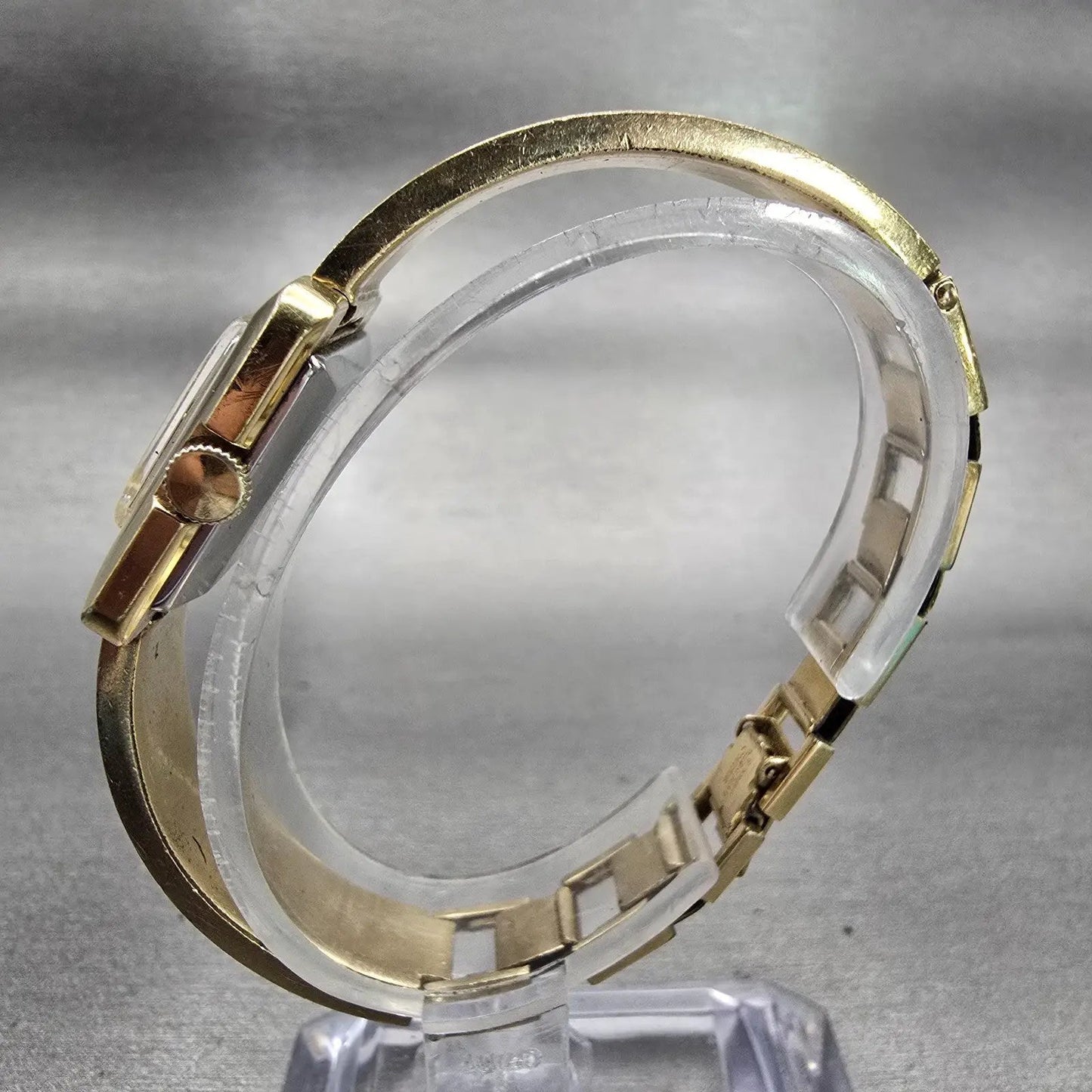 Seiko Watch Women 24mm Black Dial Gold Tone Rectangle 11-3478 Vintage Works6