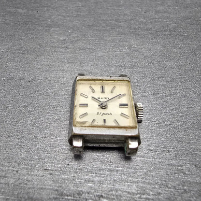 Rado Princess Watch Women 16mm White Dial Silver Tone Manual 21 Jewel PARTS VTG3