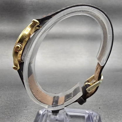 Seiko Age of Discovery Watch Women 26mm Gold Tone Date 3Y02-0B00 New Battery VTG6