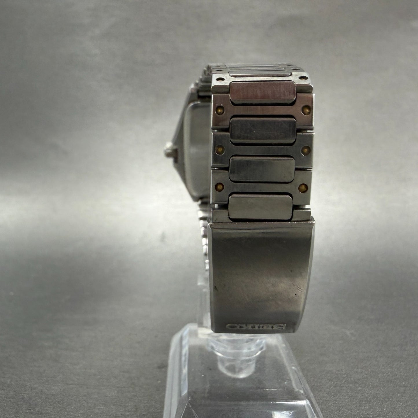 Seiko Analog Digital Watch Men 35mm Silver Dal Two Tone H357-5140 PARTS Vintage8